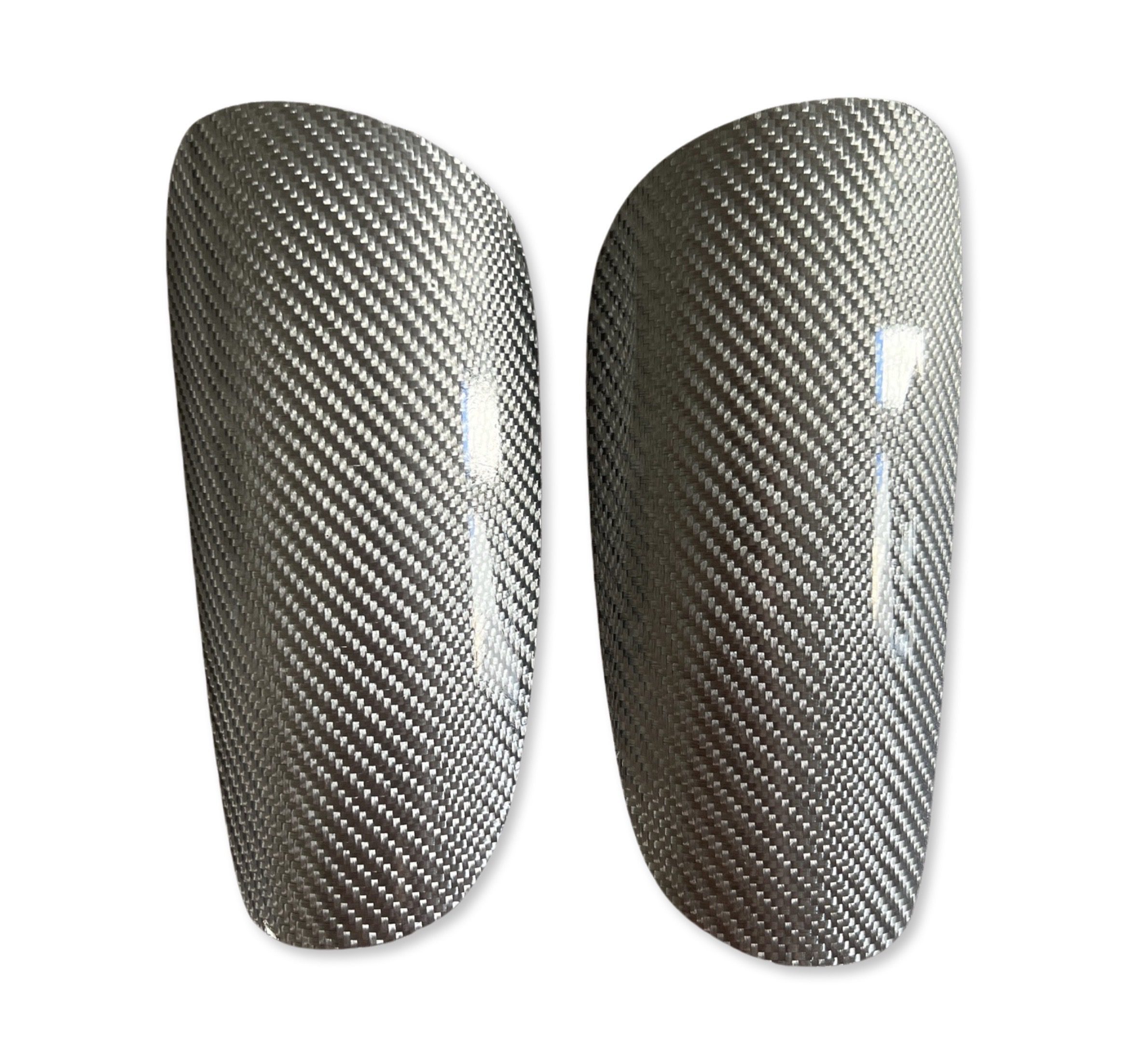 Silver Carbon Fibre Custom Shinguards